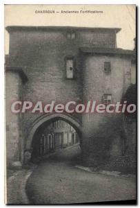 Postcard Old Charroux Old Fortifications