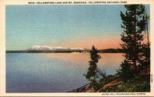 Yellowstone National Park Yellowstone Lake and Mt Sheridan Curteich