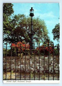 Harbor Light Emmet Park Savannah GA Postcard