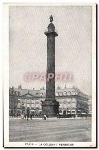 Old Postcard The Paris Vendome column