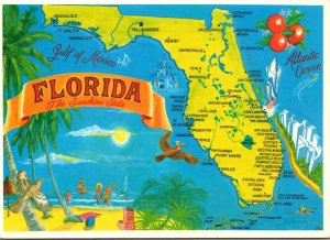 Florida Map Of The Sunshine State
