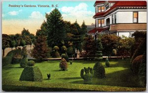 Pendray's Gardens Victoria B. C. Canada Beautiful Landscapes Postcard