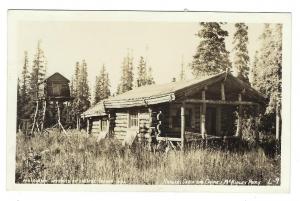 Early Vintage USA Photo Postcard - Rangers Cabin, McKinley Park (NN23)