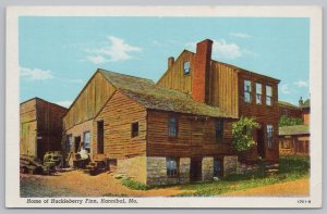 Hannibal Missouri~Home of Huckleberry Finn~Vintage Postcard