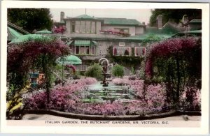 Postcard GARDEN SCENE Victoria British Columbia BC AO1760