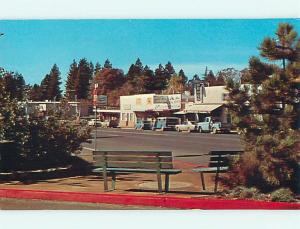 Pre-1980 OLD CARS & SHOPS & DRUG STORE Paradise California CA v3233