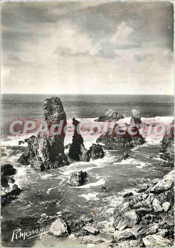 Postcard Modern Belle Isle en Mer Bangor Needles of Port Coton