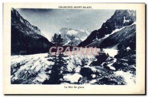 Old Postcard Chamonix Sea Ice