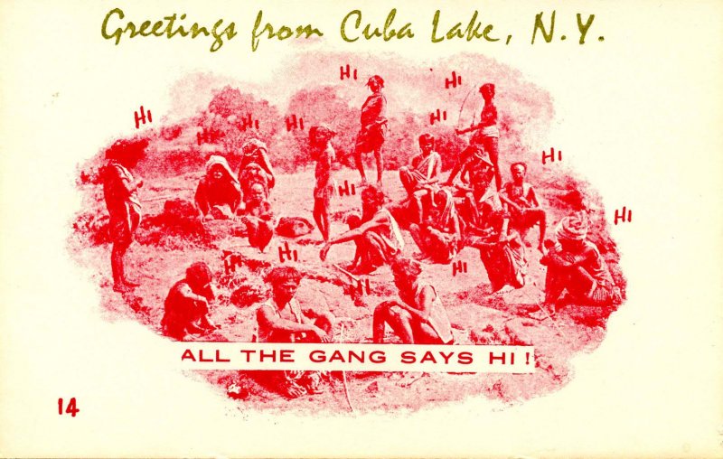 Greeting - All the gang says hi!       Greetings from Cuba Lake, NY