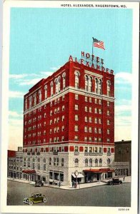 Postcard HOTEL SCENE Hagerstown Maryland MD AK7781