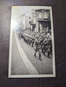 Mint Germany PPC Postcard German Soldiers in Channel Islands WWII Soldier March