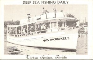 Florida Tarpon Springs Miss Milwaukee II Deep Sea Fishing Daily