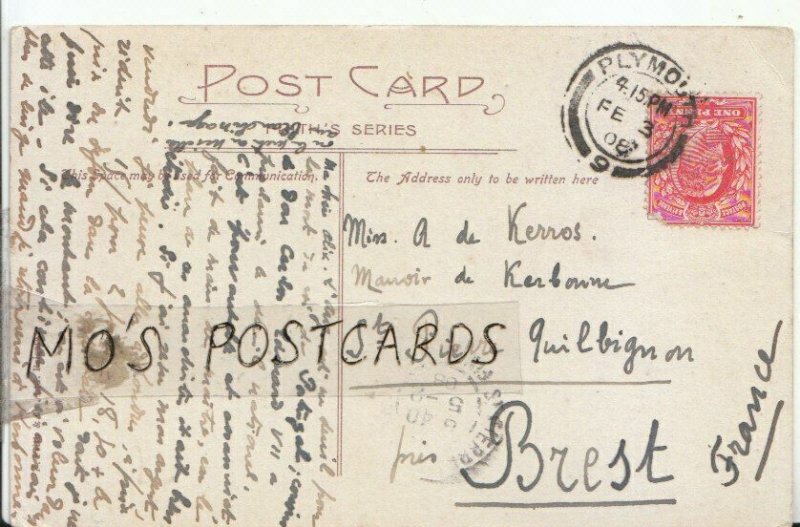 Genealogy Postcard - Kerros - St Pierre Quilbignon - Brest - France - Ref  9451A 