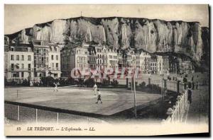 Old Postcard Tennis Treport L & # 39esplanade