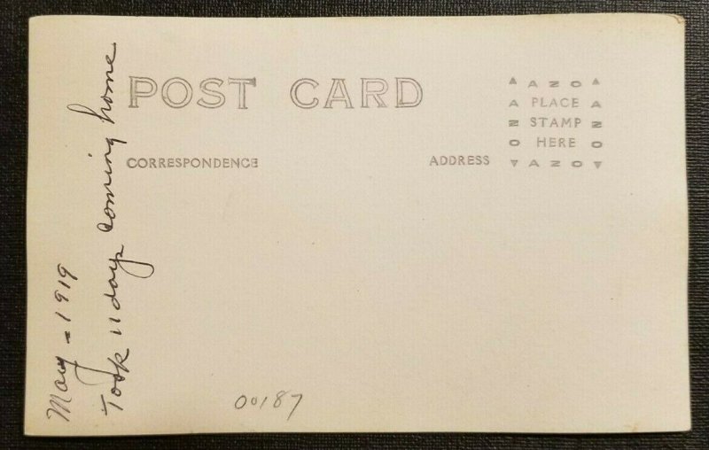 Vintage RPPC Photo Postcard US Navy USS Matsonia