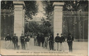 CPA GRENOBLE 4e Regiment du Génie Entrée de la Caserne Dode (685690)