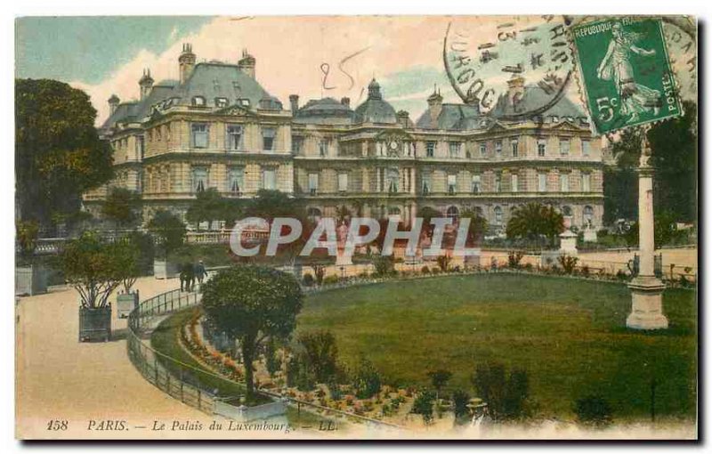 Old Postcard Paris Palais du Luxembourg