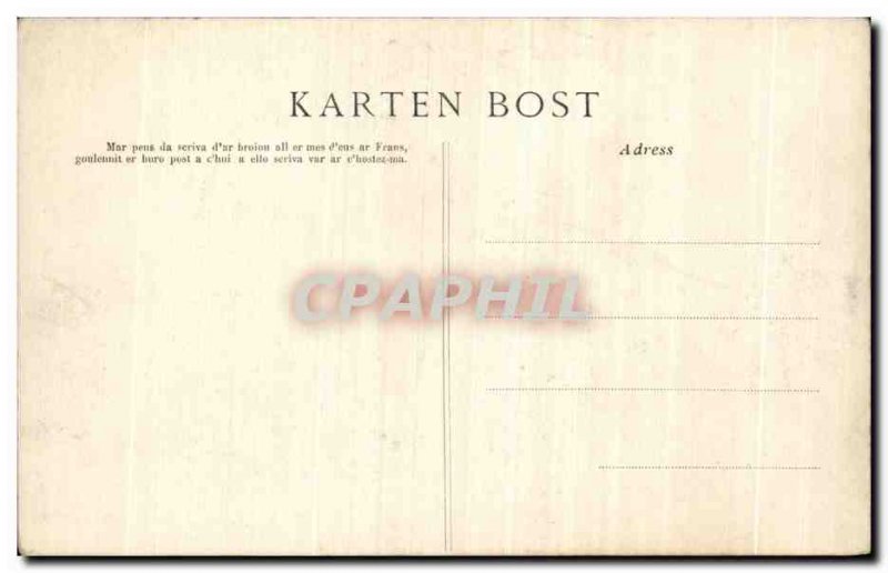 Old Postcard Concarneau Chateau Keriolet Kitchen