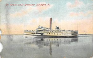 St Vermont River Steamship Ferry Boat Ship 