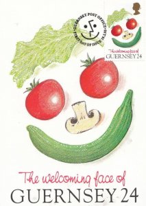 Tomatoes Salads The Welcoming Face Of Guernsey Stamp First Day Cover Postcard