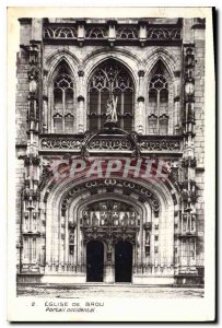 Postcard Ancient Church of Brou Western Portal