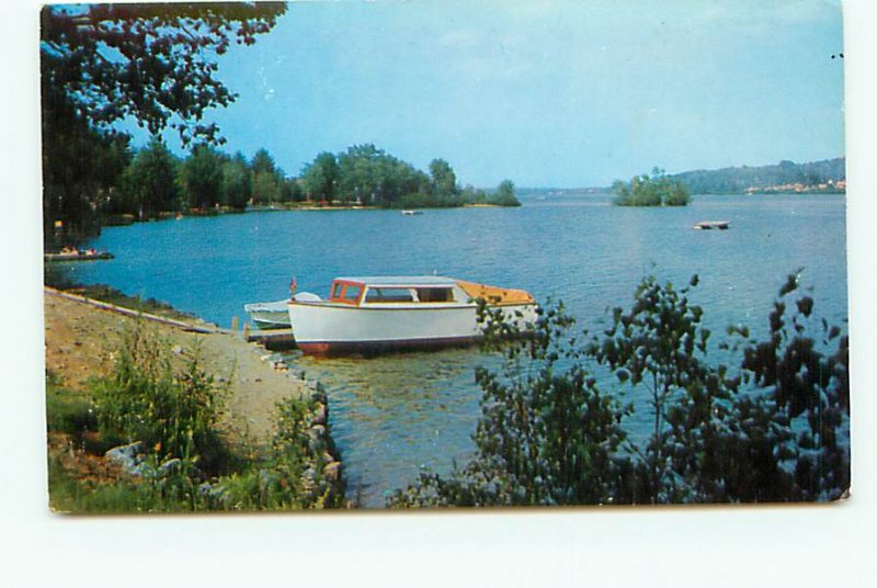 Buy Postcard Boat Beached Lake Winnisquam New Hampshire