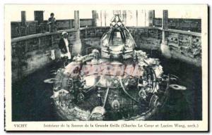 Vichy - the Source of Interior of the Great Grille - Old Postcard