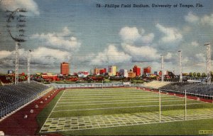 Florida Tampa University Phillips Field Stadium 1944 Curteich