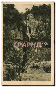 Old Postcard Gorges Du Fier L & # 39Entree From the Abyss