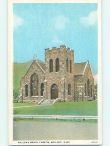 W-border CHURCH SCENE Wailuku Hawaii HI AD1240