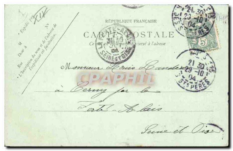 Old Postcard Paris Buttes Chaumont