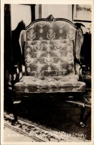 Vtg Dutch Bed Chair Black House Ellsworth Maine ME Real Photo Postcard