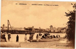 CPA AK Senegal-Saint Louis-Le pont de la Geole (235721)