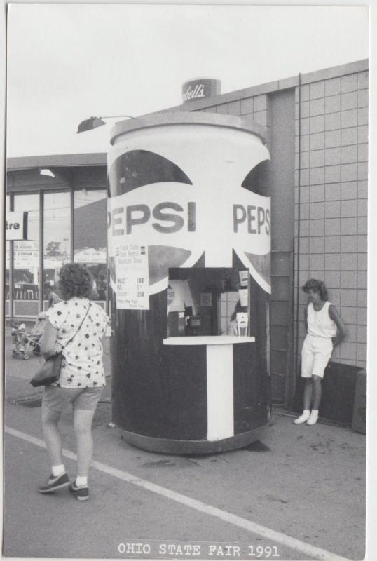 Ohio Real Photo RPPC Postcard Columbus State Fair PEPSI STAND 19