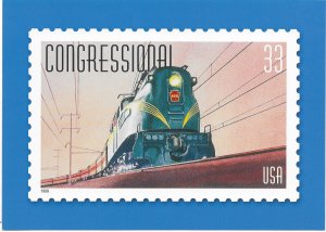 US Unused. #3334 Train - Congressional. includes used #3334 stamp.