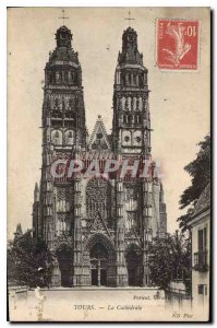 Postcard Old Tours Cathedrale