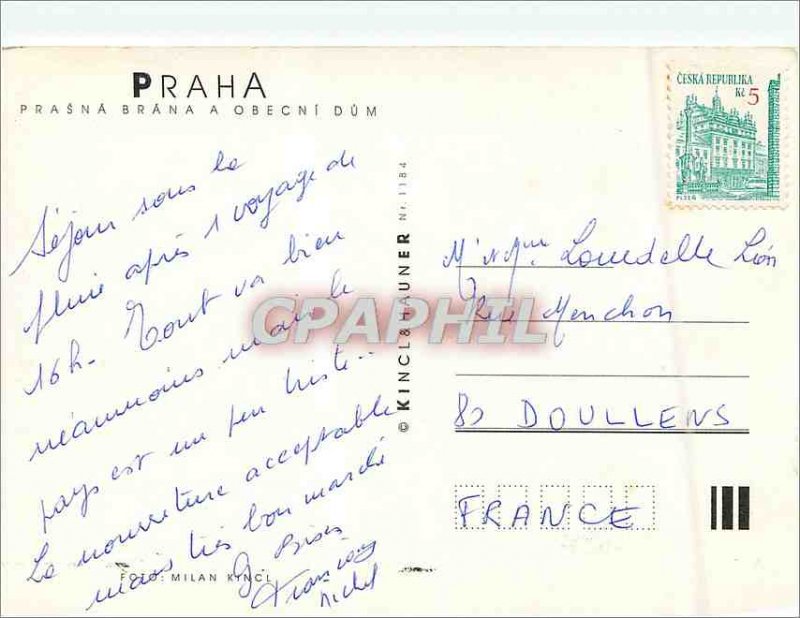 Postcard Modern Praha