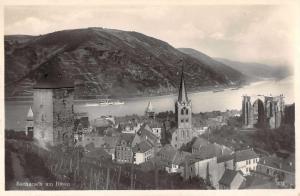 Bacharach Germany Rhein Scenic View Real Photo Antique Postcard J55696