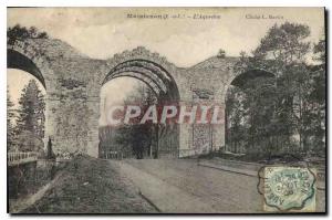 Postcard Old Maintenon Aqueduct E and L Cliche L Martin