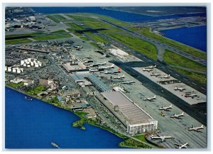 Japan Postcard Tokyo International Airport Aerial View c1950's Vintage