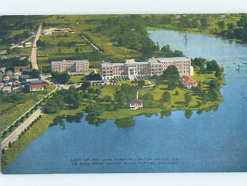 Unused Linen HOSPITAL SCENE Baton Rouge Louisiana LA d5596