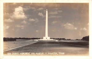 Houston Texas San Jacinto Monument and Museum Real Photo Vintage Postcard AA7073