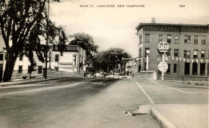 NH - Lancaster. Main Street, circa 1950