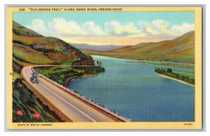 Postcard Old Oregon Trail Along Snake River Oregon Idaho Vtg. Standard View Card