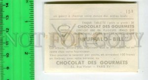 428162 FRANCE BUFFALO BILL WILD WEST ADVERTISING chocolate des Gourmets card