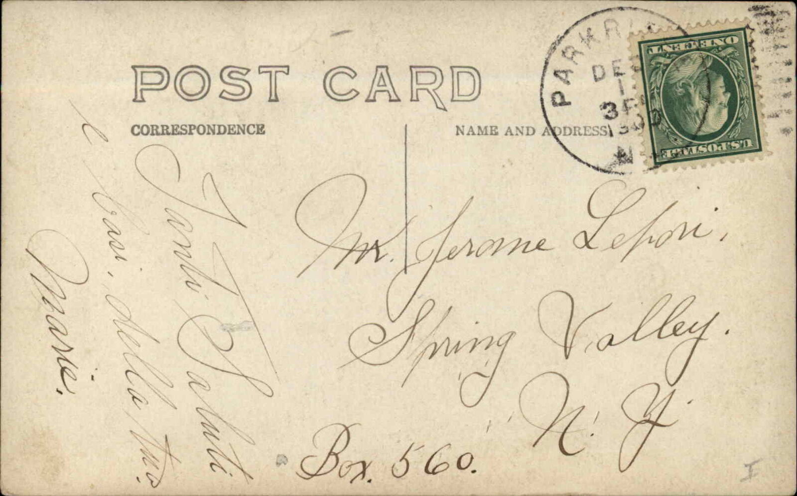 Park Ridge New Jersey NJ Century H&L Truck House Fire Station c1910