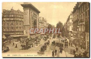 Old Postcard Paris Boulevard Saint Denis