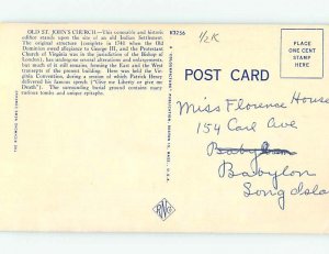 Linen CHURCH SCENE Richmond Virginia VA AD1824