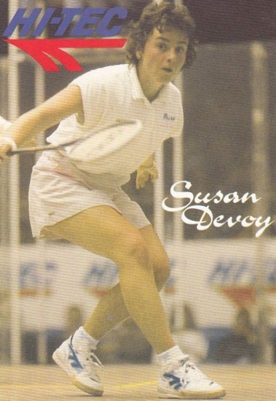 Susan Devoy New Zealand Squash Tennis Champion Rare Photo Plain Back Postcard