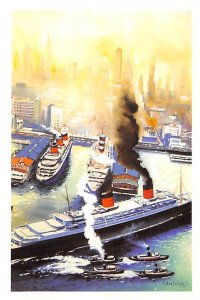 Queen Elizabeth 2 New York 1939 Cunard Line Ship Unused 